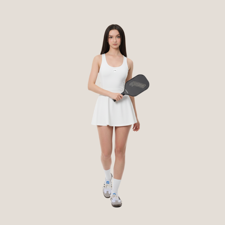 Ripple Dress - White